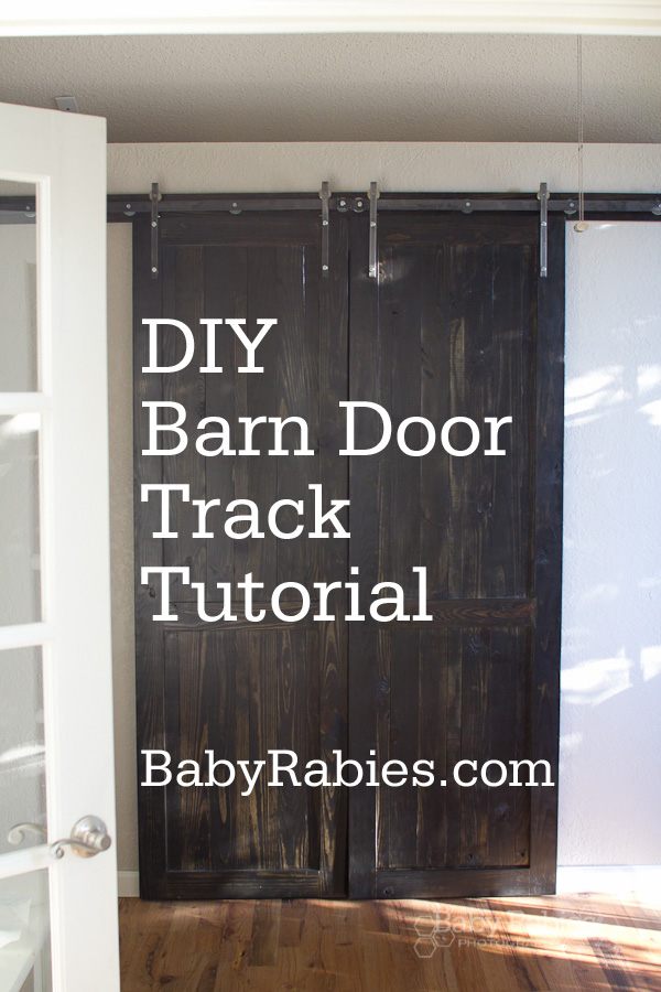 Diy Barn Door Track Tutorail, Diy Sliding Door Track