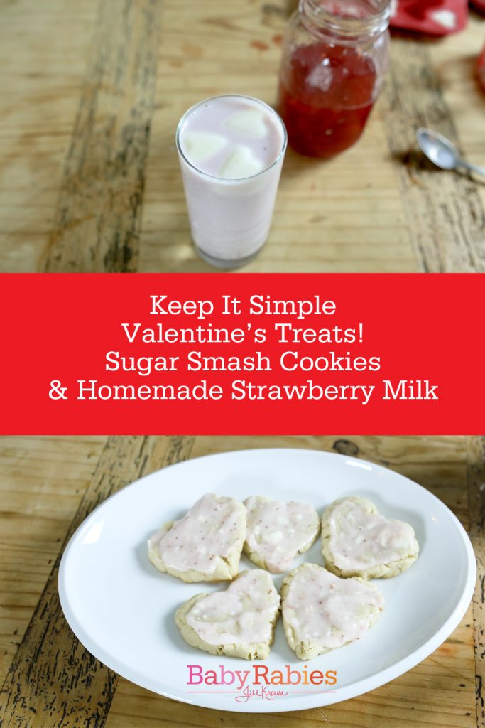 No Cookie Cutter Heart Cookies & Homemade Strawberry Milk | BabyRabies.com